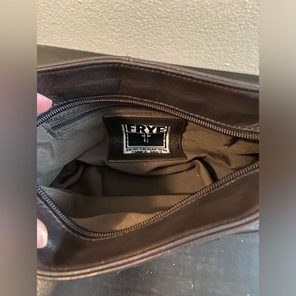 Frye Brown leather & Nylon Crossbody bag - Picture 8 of 13